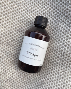Uldsæbe - "Get Your Knit Clean With Help From PetiteKnit" - Organic 250 mL