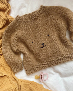 Bamsesweater, PetiteKnit Strikkeopskrift