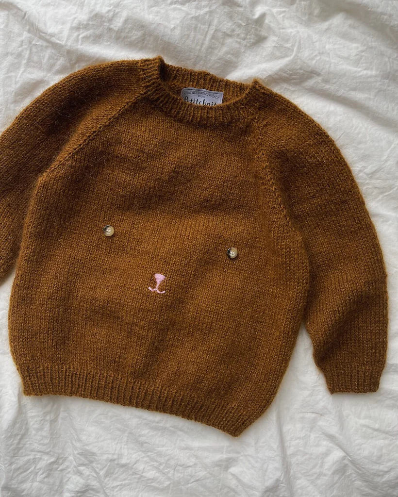Bamsesweater, PetiteKnit Strikkeopskrift